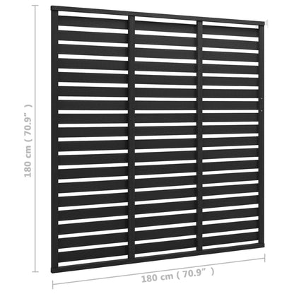 Schuttingpaneel – Tuinscherm – Tuinafscheiding – Hekpaneel – Tuinschutting – Hout-Kunststofcomposiet – 180x180 cm – Onderhoudsvriendelijk – Weerbestendig - Zwart