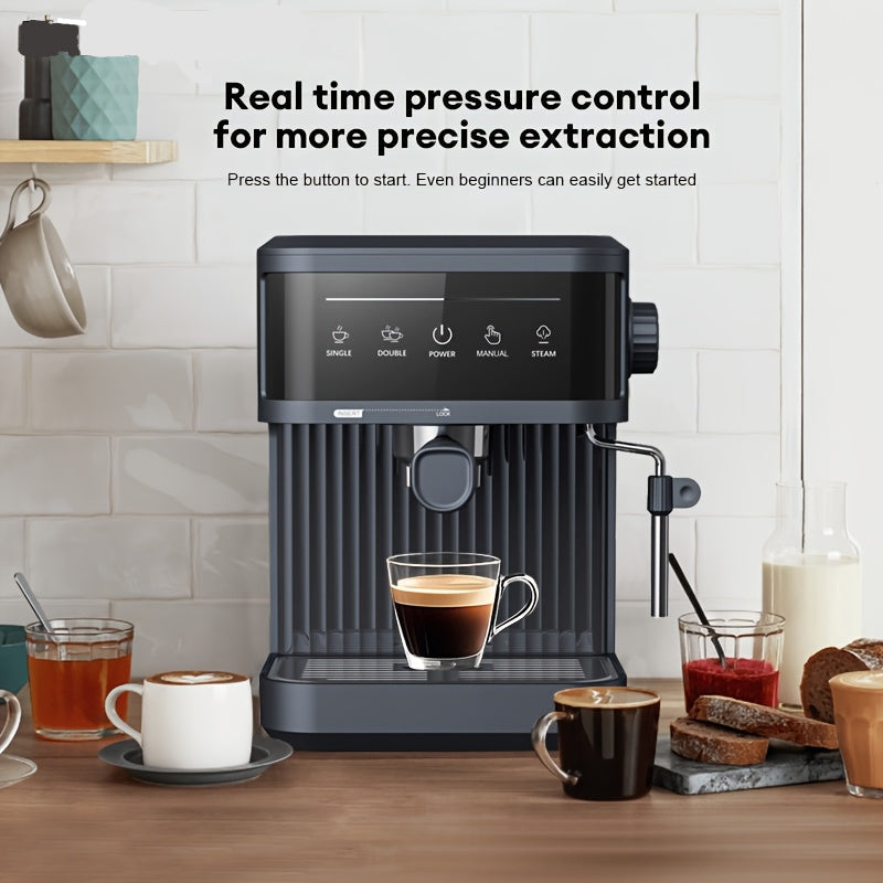 Espressomachine – Koffiezetapparaat – Latte Machine – Cappuccino Maker – Koffieapparaat – 20 Bar Pompdruk – Melkschuimer & 1,8L Waterreservoir – Wit – EU Stekker (220-240V)