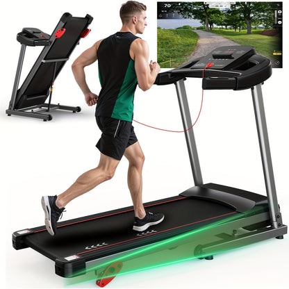 Loopband – Hardloopband – Wandelband – Treadmill – Walking Pad – 3 Hellingsniveaus – 2,5 PK Motor – Max 12 km/u – Draagvermogen 120 kg – App Compatible – Compact Design