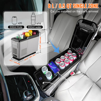 Draagbare Auto Koelbox – Mobiele Koelbox – Auto Mini Koelkast – Portable Koelbox – 15 Liter – Compressor Koeling – Bluetooth Bedienbaar