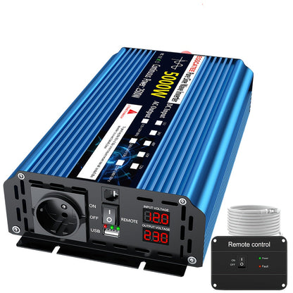 5000W Omvormer – Spanningsomzetter – Stroomomzetter – DC naar AC Converter – Power Inverter 24V – Pure Sinusgolf – Overbelastingsbeveiliging – Thermoregulerende Ventilator