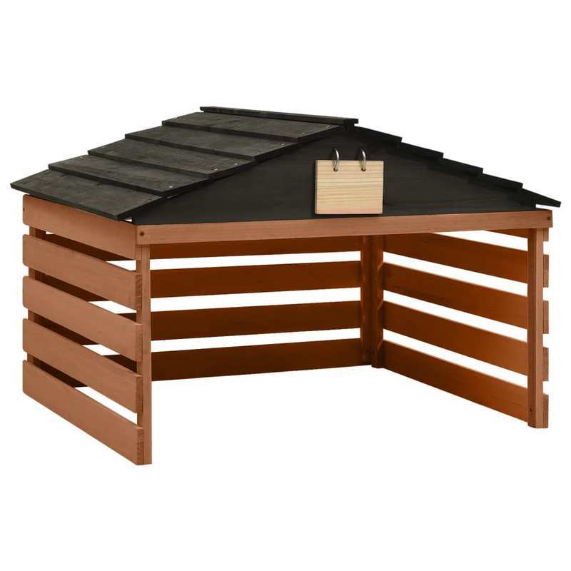 Afdekhoes Robotmaaier – Beschermhoes Robotgrasmaaier – Regenhoes Tuinmaaier – Waterafstotende Cover – Marrone Kleur – 78x74x54 cm – Duurzaam Non-Woven Material – Stevig Slijtvast Design