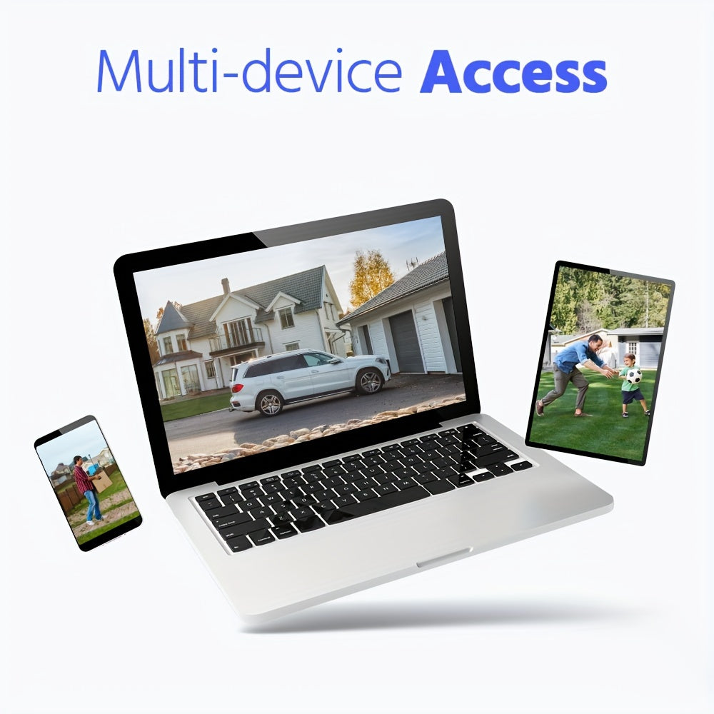 Bewakingscamera Set – Beveiligingscamera Set – Camerabewaking – Surveillance Camera – Bewakingscamera Kit – 4 x 5MP PoE camera’s – 2TB HDD Opslag met Kleurennachtzicht en Intelligente Bewegingsdetectie