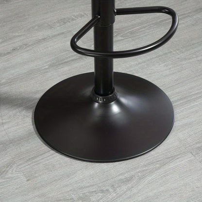 Barstoel – Barkruk – Keukenstoel – Barstoelkruk – Bistrokruk – Verstelbaar in Hoogte – Ergonomisch Design met Zachte Zitting en Rugleuning