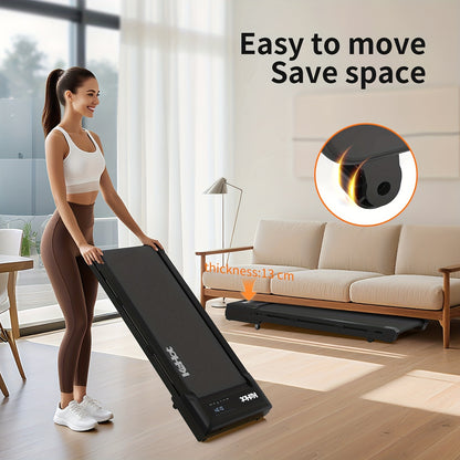 Walking & Running Treadmill with 12% 9-Level Automatic Incline | 100kg Weight Capacity | LED Display | Under-Desk Treadmill with Built-in Speaker | Compact Home Climbing Treadmill Design