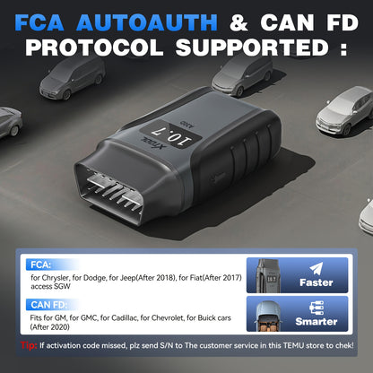 Auto Diagnose Scanner – OBD2 Scanner – Uitleesapparaat – Auto Diagnose Tool – Bi-directionele Scanner – 16+ Resetfuncties – Draadloos Met Lifetime Updates