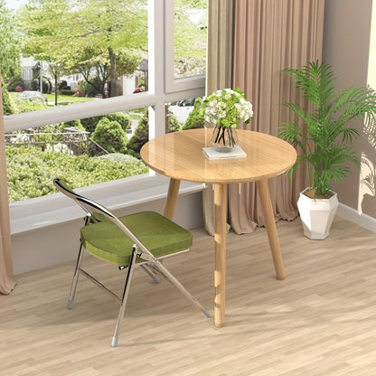 Set van 4 Opvouwbare Bezoekersstoelen – Eetkamerstoelen met Stoffen Bekleding – Geschikt voor Keuken, Binnen, Buiten en Vergaderruimtes, Groen