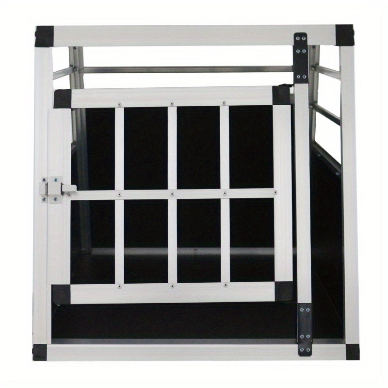 Aluminium Hondenbench – Hondenkooi – Transportkooi – Reisbench – Autobox – 54x69x50 cm – Lichtgewicht & Stevig Aluminium – Compact en Veilig