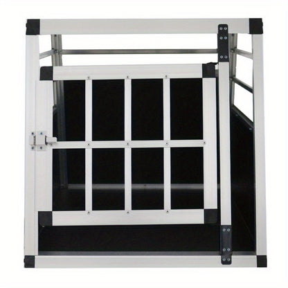 Aluminium Hondenbench – Hondenkooi – Transportkooi – Reisbench – Autobox – 54x69x50 cm – Lichtgewicht & Stevig Aluminium – Compact en Veilig