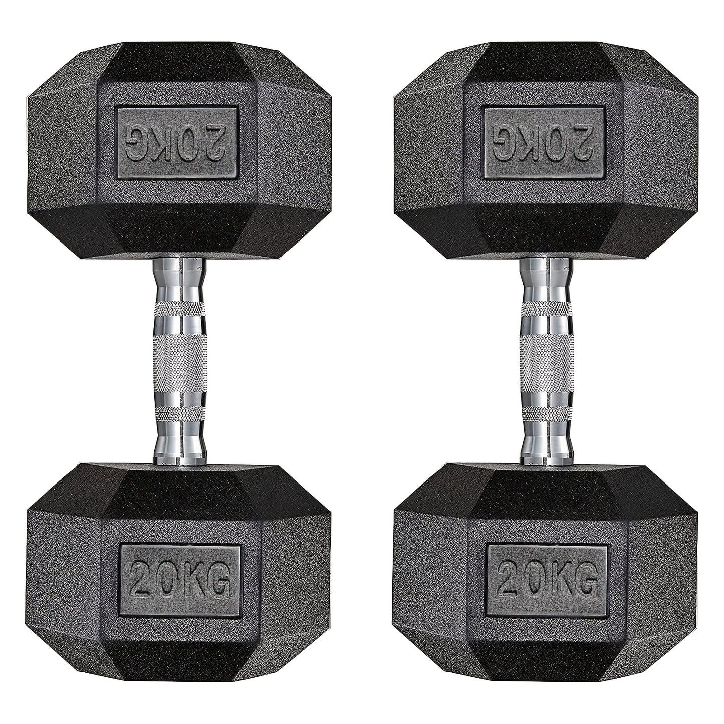 Halters – Dumbbells – Halterset – Gewichten – Verstelbare Dumbbells – 2x 10 kg – Gietijzer Met Antislip Coating – Ergonomische Handvatten
