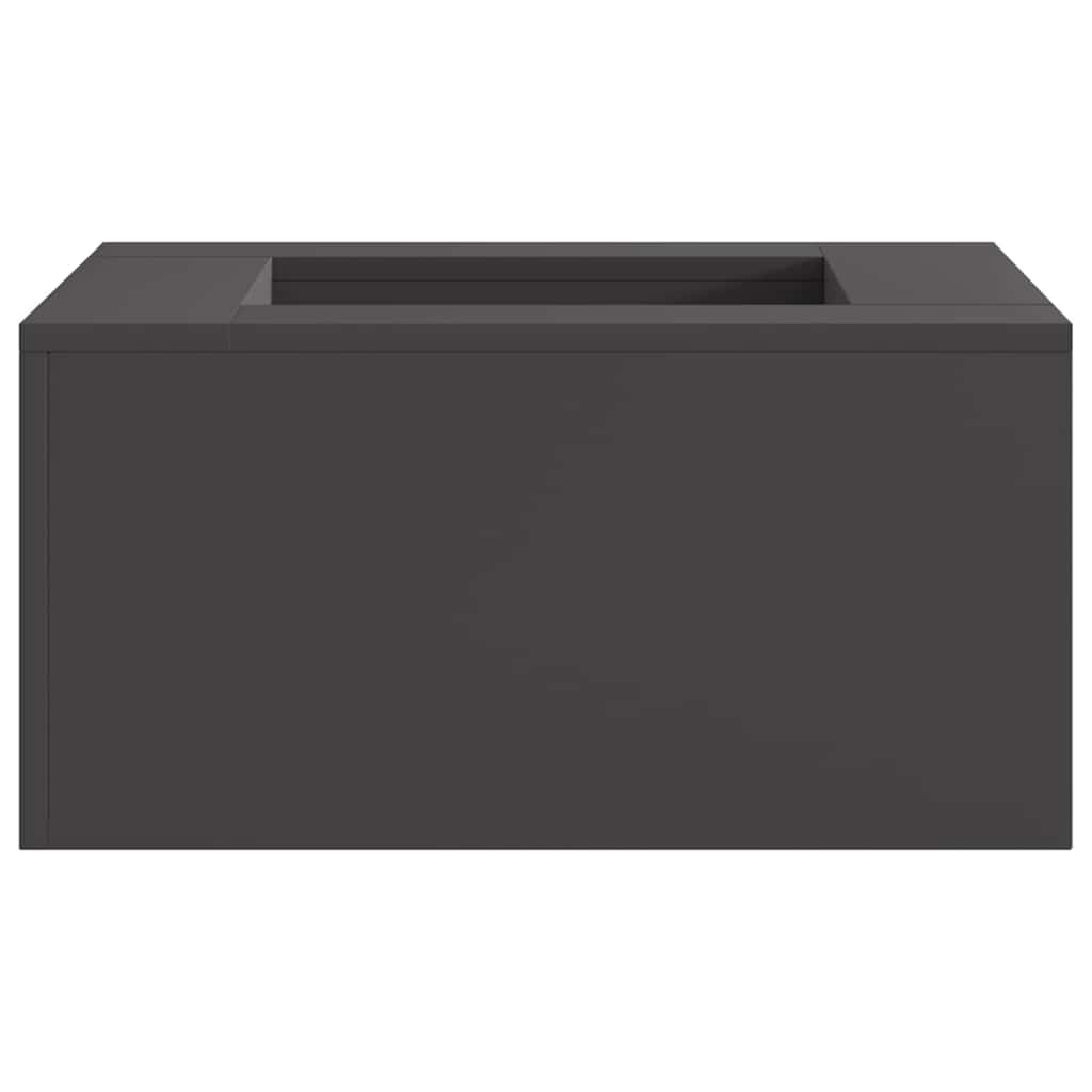 Heavy-Duty Metal Fire Pit - Outdoor Fireplace with Built-in Lighter, 60x60x30cm Rectangular Fire Pit for Patio, Deck, Backyard, Fire Pit for Camping