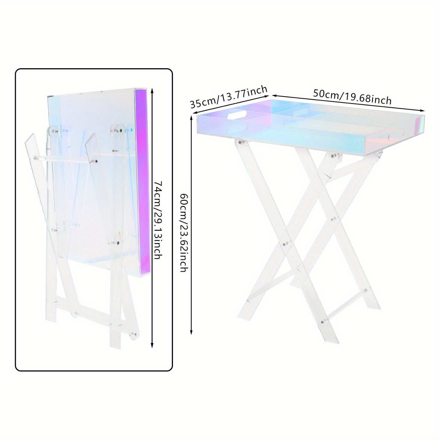 Klaptafel – Vouwtafel – Opvouwbare Tafel – Inklapbare Tafel – Plooitafel – Stevig Tot 10 kg – Ruimtebesparend & Eenvoudig Inklapbaar