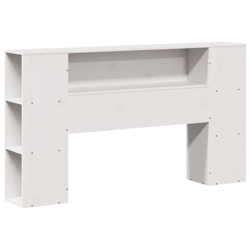 Bedframe – Boekenkastbed – Eenpersoonsbed – Slaapbed – Kinderbed – Wit – Massief Dennenhouten Frame – 120x200 cm – Ruimtebesparend – Eenvoudige Montage