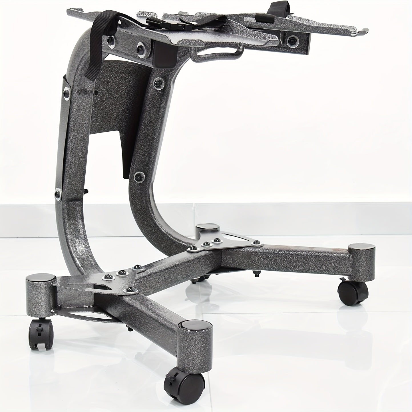 Adjustable Dumbbell Rack with Casters, Maximum Load Capacity 100kg/220 Lbs Dumbbells, Suitable for Home Gym