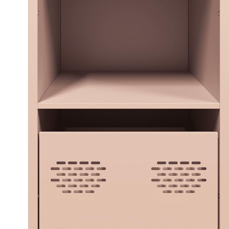 Sideboard – Dressoirkast – Opbergkast – Buffetkast – Side Table – Roze – Koudgewalst Staal – Compact Formaat 101,5x39x73,5 cm