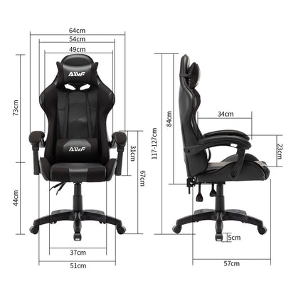Gamingstoel – Gamestoel – Game Stoel – Gaming Chair – Bureaustoel – Ergonomisch Ontwerp – Verstelbare Rugleuning Kunstleer