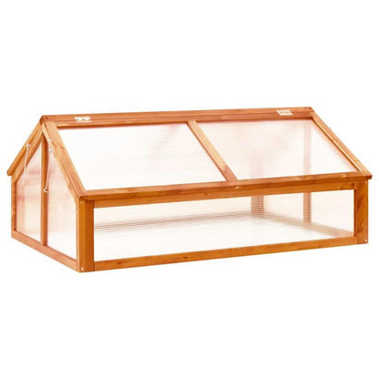 Kweekkast – Kweekkas – Broeikas – Tuinkas – Kweektent – Vurenhout – Warm Marrone – 114x80x50 cm – Duurzaam en Compact