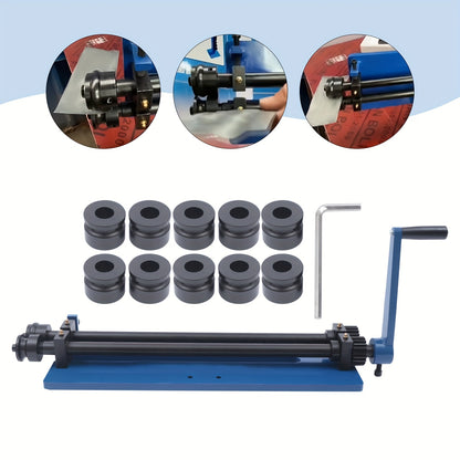 Rollenbank – Metaaldraaier – Rollvormer – Buigmachine – Fietsrollenbank – 460 mm Werkbreedte – Robuust Metalen Frame