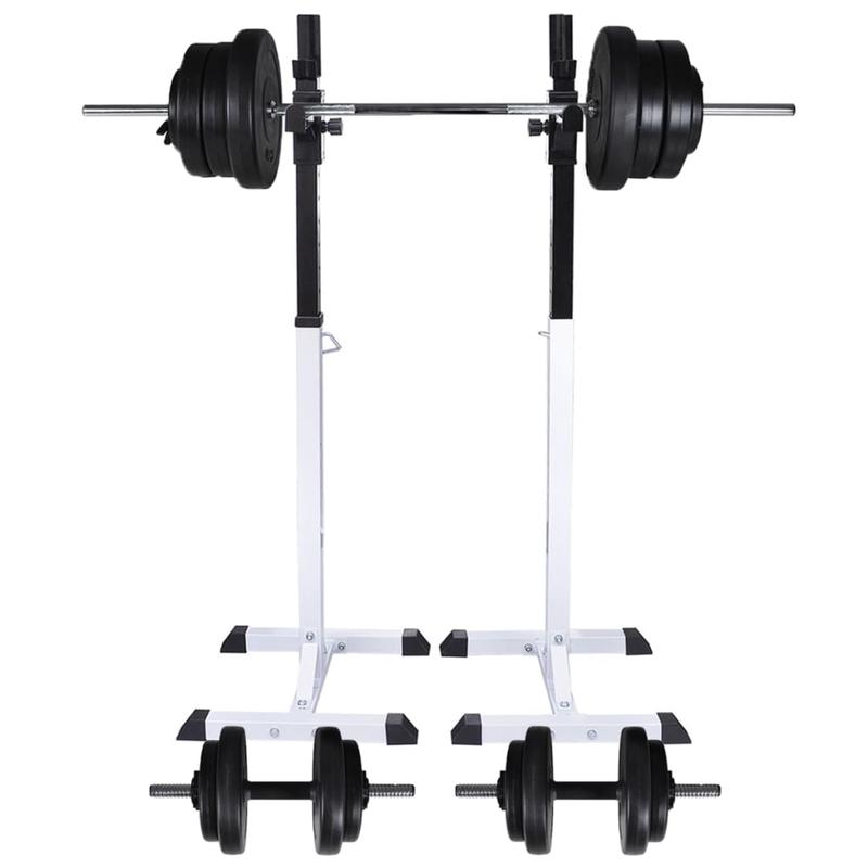 Gewichthefstation – Halterset – Dumbbells – Gewichtsschijven – Krachtstation – Verstelbaar Gewicht – Robuust Metaal – Compact Ontwerp