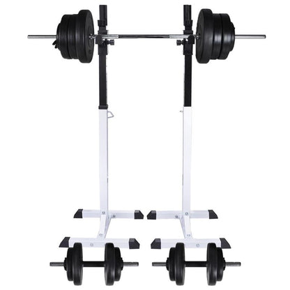 Gewichthefstation – Halterset – Dumbbells – Gewichtsschijven – Krachtstation – Verstelbaar Gewicht – Robuust Metaal – Compact Ontwerp