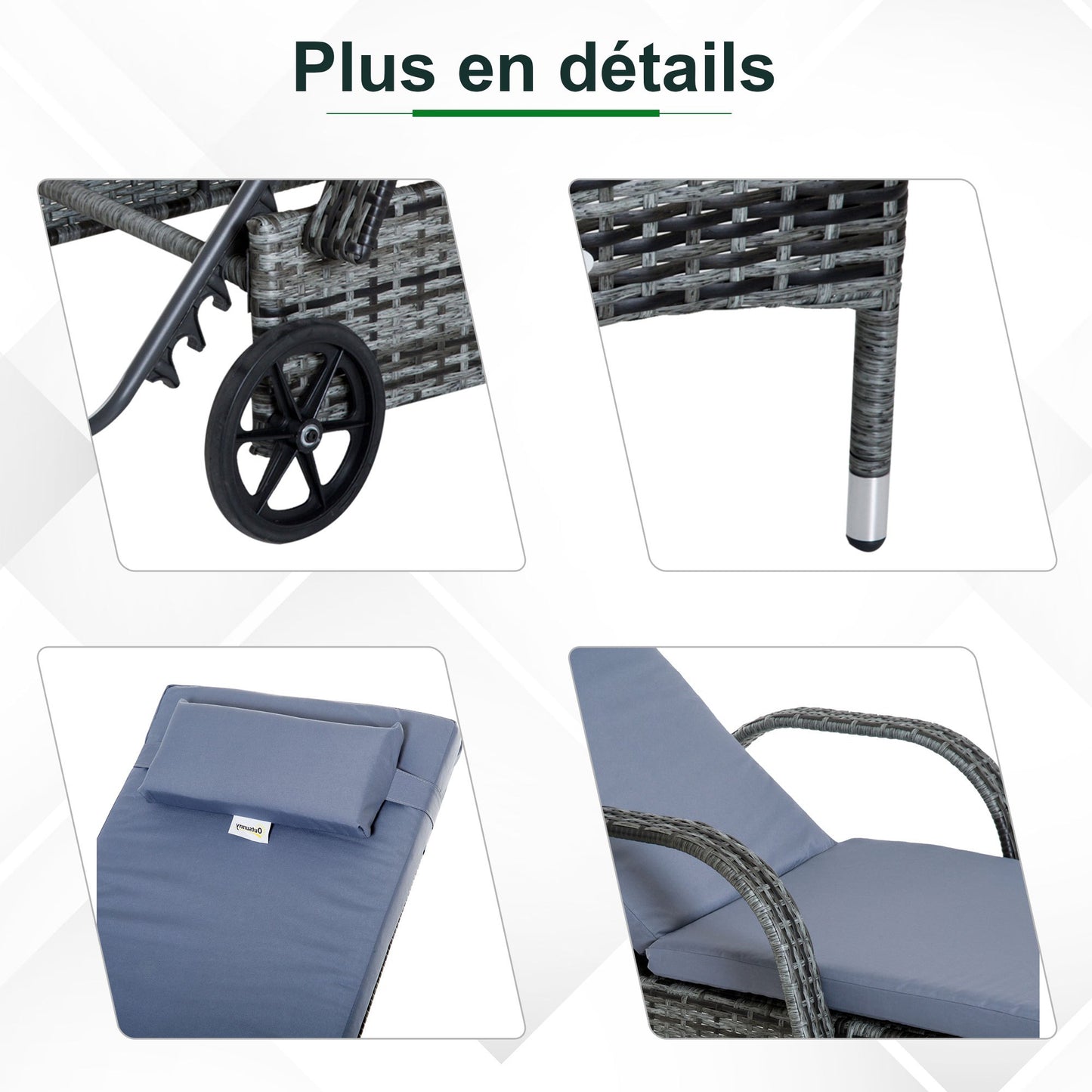 Tuinset Ligbedden – Zonnebedden – Loungestoelen – Ligstoelen – Ligbanken – Verstelbare Rugleuning – UV-bestendig Resin