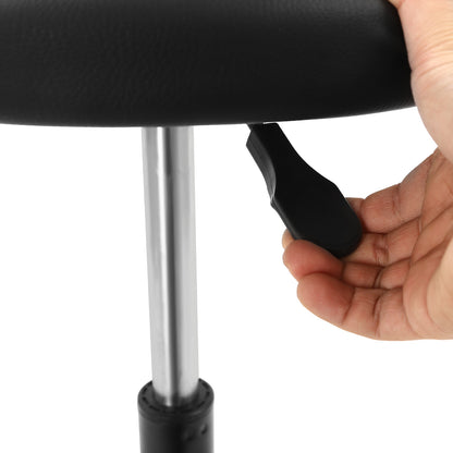 Autokrukje – Werkkruk – Mechaniekkruk – Carrepair Kruk – Verstelbaar Krukje – Metalen Constructie – 130 kg Draagkracht – 360° Draaibaar – Met Wieltjes