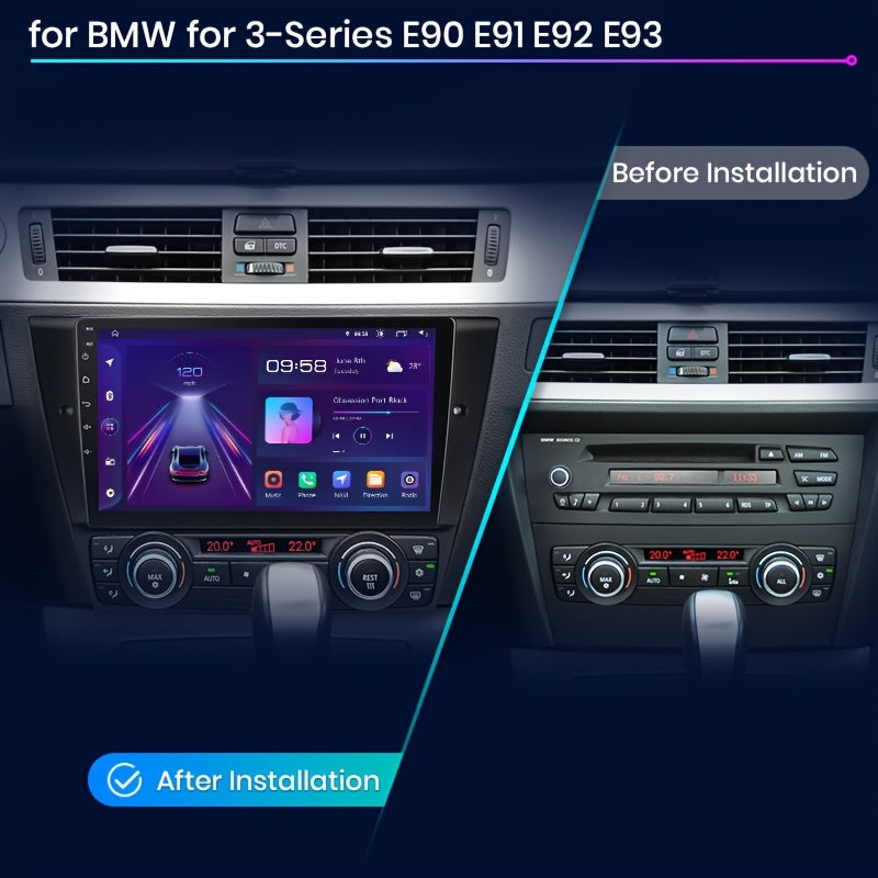 Autoradio 2-DIN – Multimedia Speler – Navigatiesysteem – Android Auto – 4G Autoradio – 9-Inch Touchscreen – Ingebouwde GPS – Parkeerhulp Met Camera