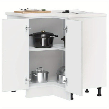 Kitchen corner base cabinet Lucca concrete grey wood material Storage Wall Cabinet Storage Box for Bedroom, Dining Room Living Room