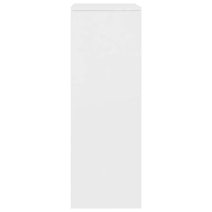 White Sideboard with 6 Drawers 50X34X96 Cm • 18Mm Plywood • Wear Resistance • Anti-Tip Lock