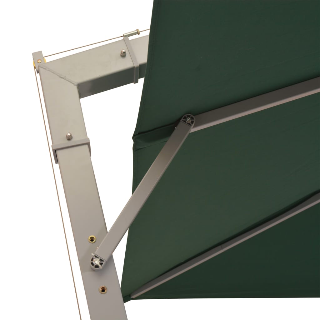 Zweefparasol – Hangende Parasol – Tuinparasol – Buitenparasol – Schaduwparasol – UV-bestendig Polyester – Aluminium Frame 300x300 cm – Groen