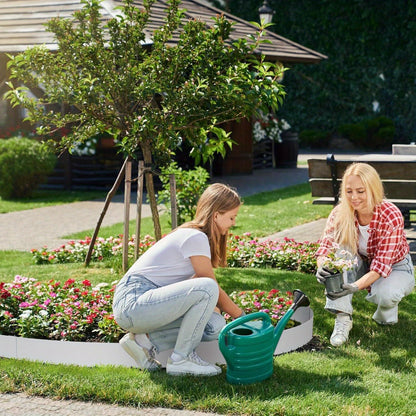 Tuinrand – Borderrand – Perkafscheiding – Gazonrand – Maaikant – Flexibel 20 cm Hoog – Gegalvaniseerd Metaal