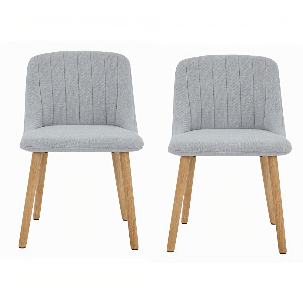 Scandinavische Eetkamerstoelen – Stoelen – Eetkamerstoelen – Design Stoelen – Tafelhoezen – Grijs – Massief Eiken Frame – Ergonomisch Zithouding