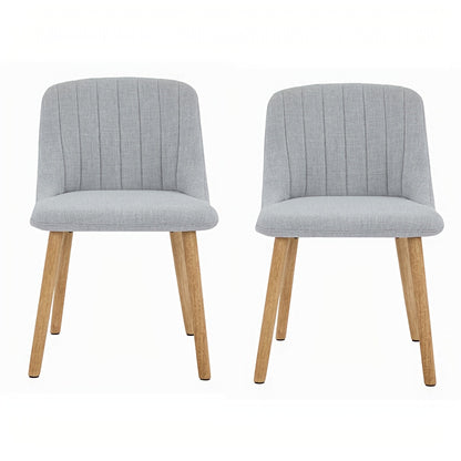 Scandinavische Eetkamerstoelen – Stoelen – Eetkamerstoelen – Design Stoelen – Tafelhoezen – Grijs – Massief Eiken Frame – Ergonomisch Zithouding