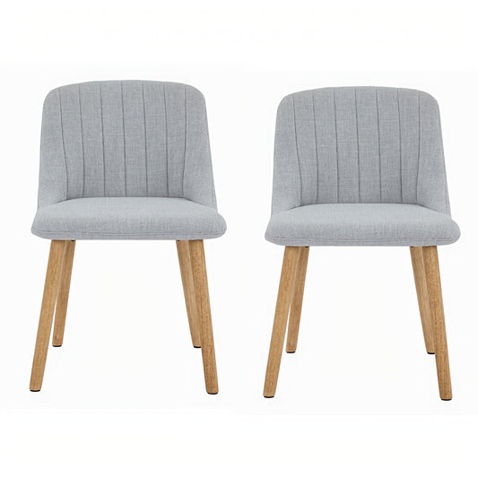 Scandinavische Eetkamerstoelen – Stoelen – Eetkamerstoelen – Design Stoelen – Tafelhoezen – Grijs – Massief Eiken Frame – Ergonomisch Zithouding