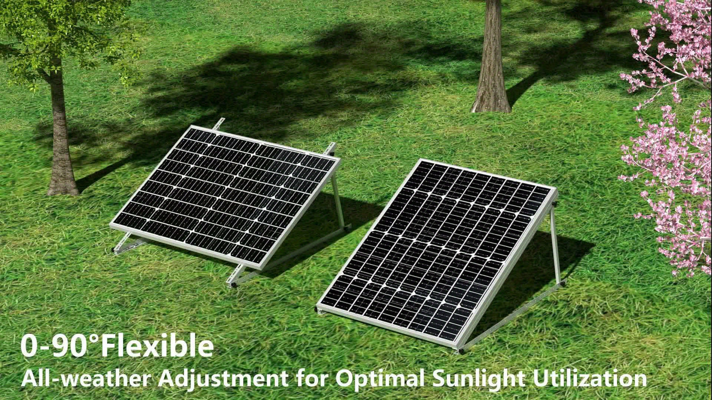 Verstelbare Zonnepaneelbeugels – Zonnepaneel Montagebeugels – Solar Beugels – Paneel Steunen – Balkon Steunen – Aluminium Materialen – Verstelbare Hoek 0°-90°