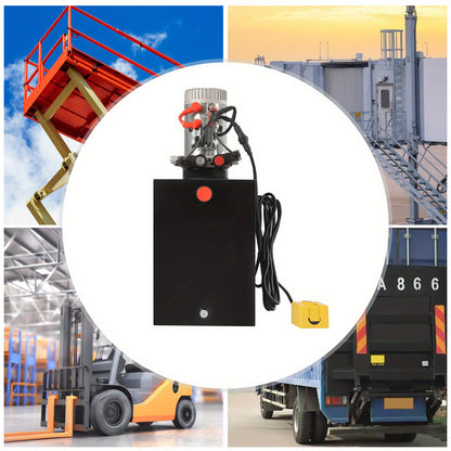 Hydraulische Pomp – Handpomp – Hydrauliek Pomp – Hydraulisch Aggregaat – Draagbare Pomp – 20 Liter Capaciteit – Stalen Behuizing – Zonder Elektriciteit