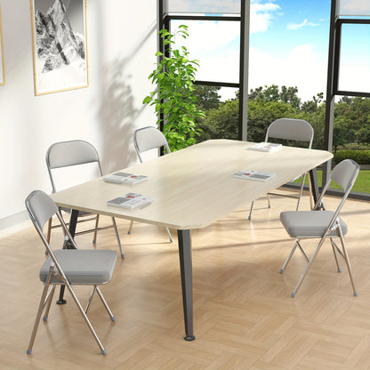 Vergaderstoelen – Bureaustoelen – Eetkamerstoelen – Stapelstoelen – Kantoorstoelen – Set Van 4 PU Leren Stoelen – Ergonomisch Comfort – Makkelijk Schoon Te Maken
