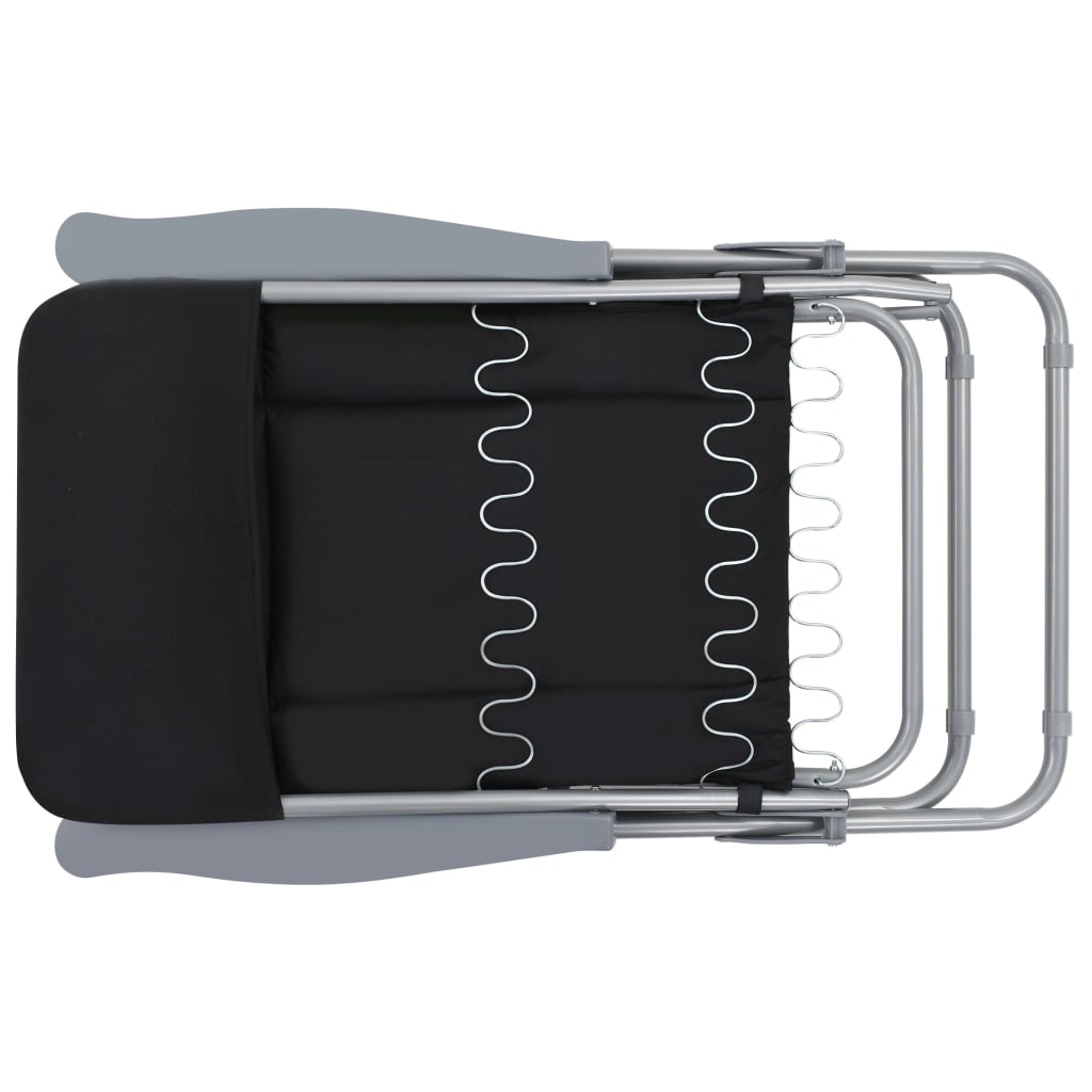 Inklapbare Tuinstoelen – Campingstoelen – Relaxstoelen – Tuinmeubilair – Verstelbare Rugleuning – Stalen Frame – Comfortabele Kussens