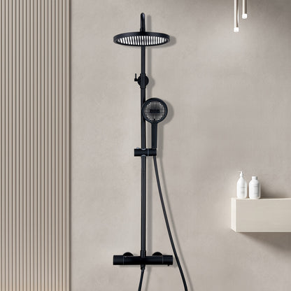 Traditional thermostatic shower set with bathtub and shower system