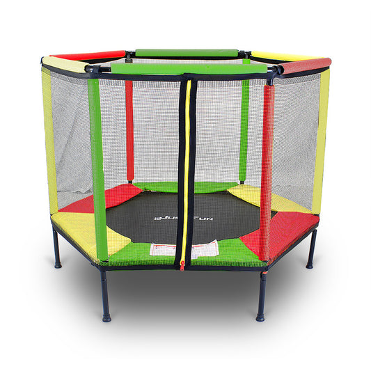 Trampoline – Springkussen – Buitenspeelgoed – Speeltoestel – Trampoline Met Veiligheidsnet – 140 cm – UV- & Waterbestendig