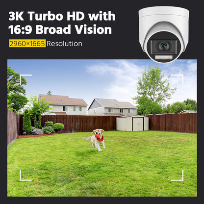 Beveiligingssysteem – Bewakingscamera – CCTV Camera – Beveiligingscamera – Camerapakket – 4K 3K Outdoor Camera’s – AI Bewegingsdetectie Met Microfoon – 4TB Opslagruimte