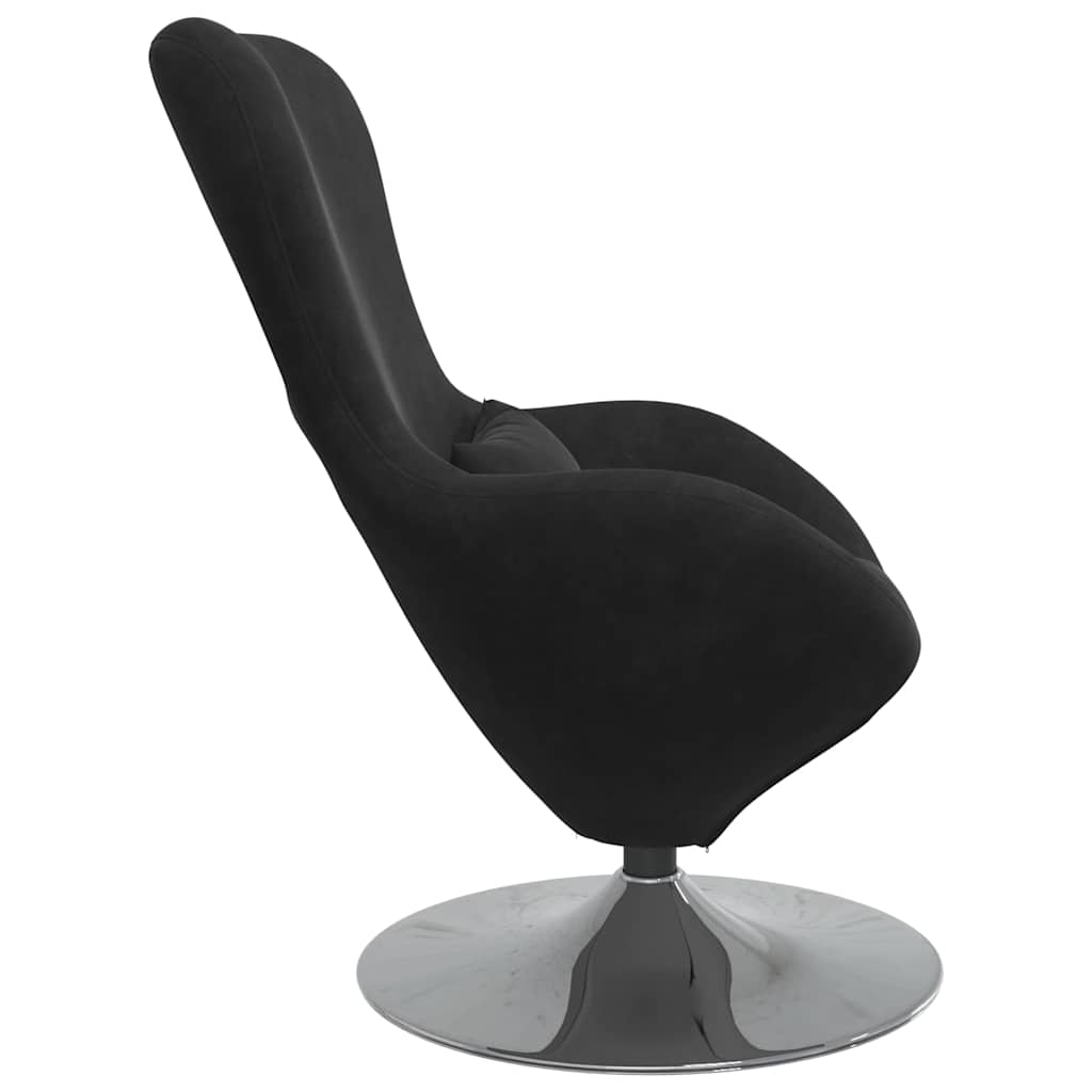 Fauteuil – Draaifauteuil – Lounge Stoel – Relaxstoel – Zwarte Stoel Zonder Voetenbank – Zacht Duurzaam Textiel – Draaibaar Ontwerp