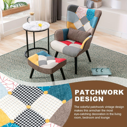 Fauteuil – Relaxstoel – Zitzak – Lounge Stoel – Oorfauteuil – Brede Rugleuning – Houten Frame – Comfortabele Sponsvulling