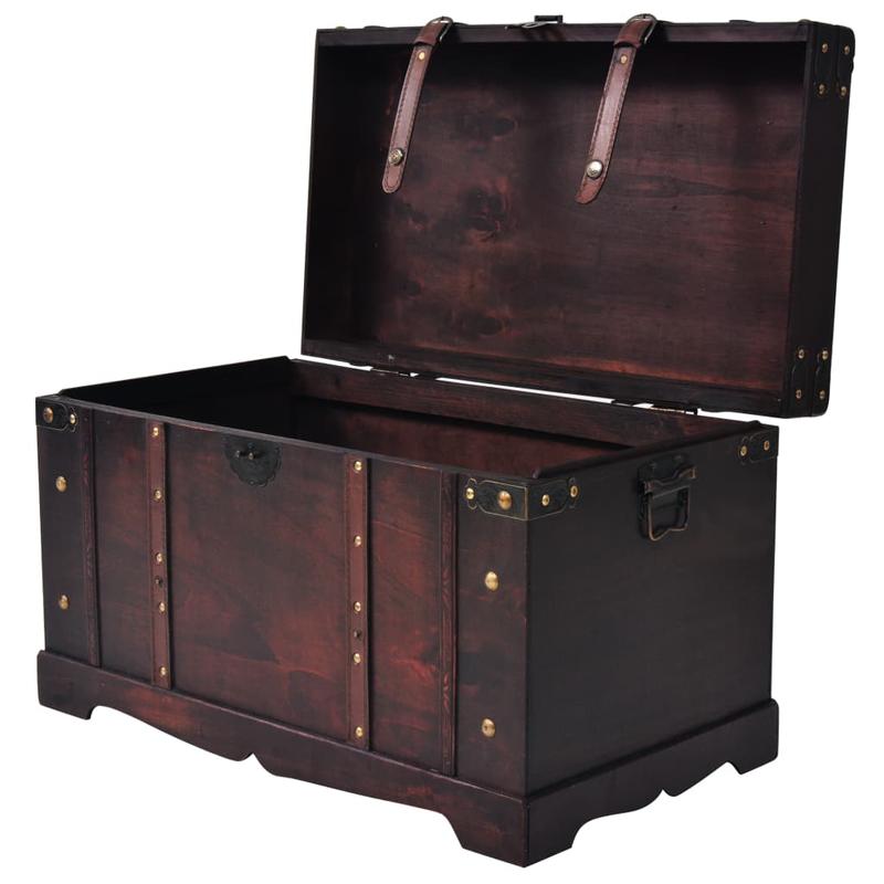 Houten Opbergkist – Opbergbox – Speelgoedkist – Opbergdoos – Opbergbak – Bruin Hout – Afmetingen 66 x 38 x 40 cm – Draagbaar Met Handvatten