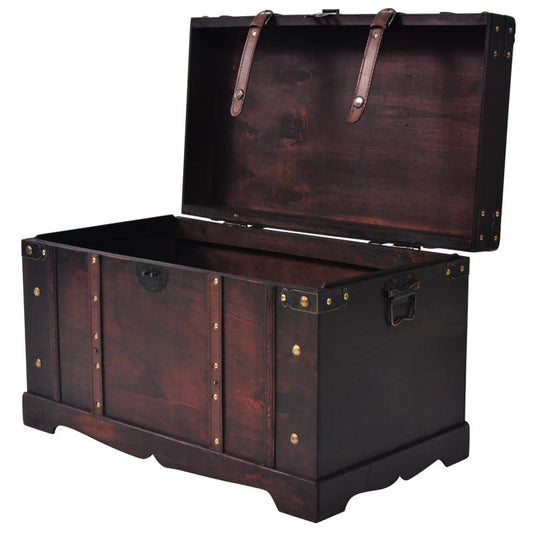Houten Opbergkist – Opbergbox – Speelgoedkist – Opbergdoos – Opbergbak – Bruin Hout – Afmetingen 66 x 38 x 40 cm – Draagbaar Met Handvatten