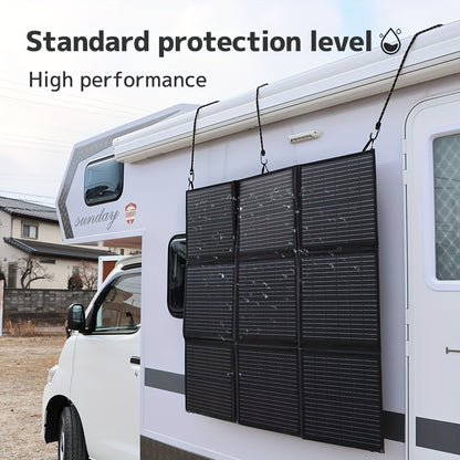 Zonnepaneel – Vouwbaar Zonnepaneel – Draagbaar Zonnepaneel – Camping Zonnepaneel – 200W Vermogen – Monokristallijn 22,5% Efficiëntie