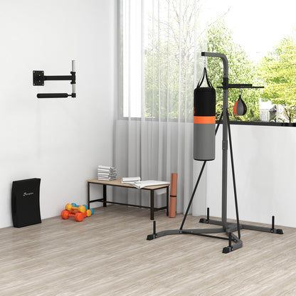 Bokszak Standaard – Bokszakhouder – Punching Bag Stand – Bokspaal – Boksbal – Verstelbare Hoogte 167-187 cm – Inclusief 20 kg Bokszak – Stalen Frame 100 kg Belastbaar