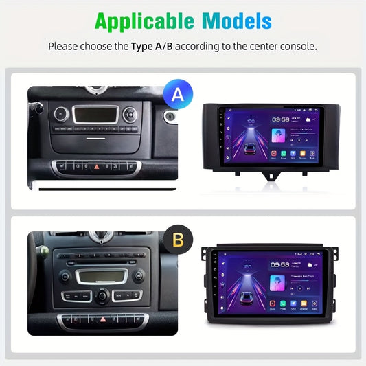 Android Multimedia Speler – Autoradio – Touchscreen Stereo – Navigatiesysteem – CarPlay Android Auto – 9 Inch IPS Display – Draadloze Wifi Connectivity