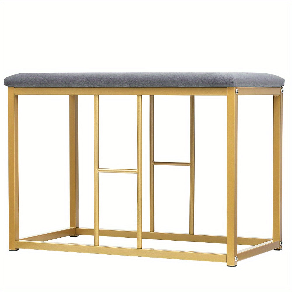 Eettafelset – Eethoek – Keukentafelset – Zitgroep – Tafeltje Met Krukken – Stalen Frame – Modern Wit Goud – 140x70x76 cm – Draaggewicht 120 kg