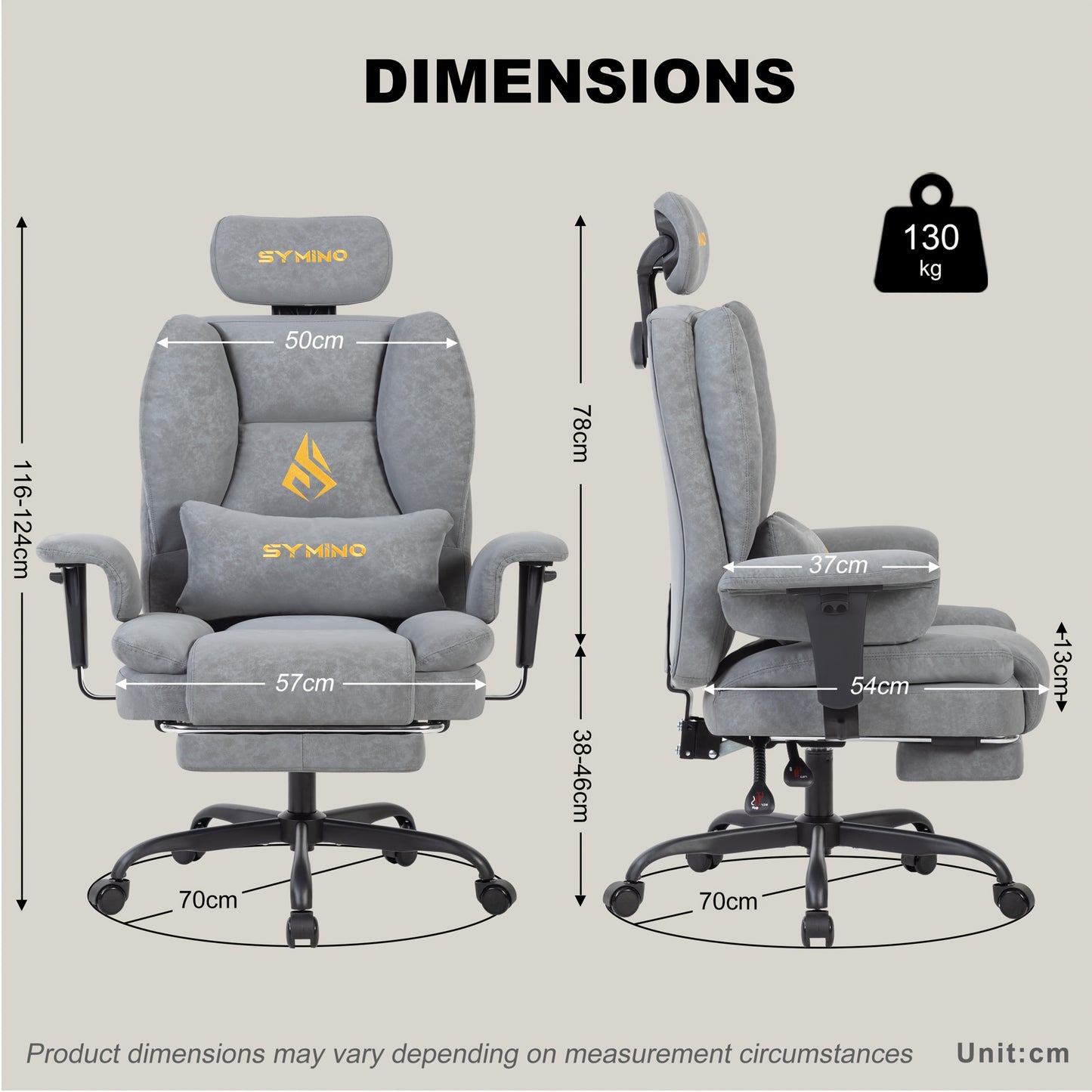 Gamingstoel – Bureaustoel – Office Chair – PC Stoel – Werkstoel – Ergonomisch Ontwerp – Verstelbare Rugleuning & Lendensteun – Blauw – PU Leder – Metaal Frame – 5-Wielig Onderstel – Comfortabel Voor Lange Sessies